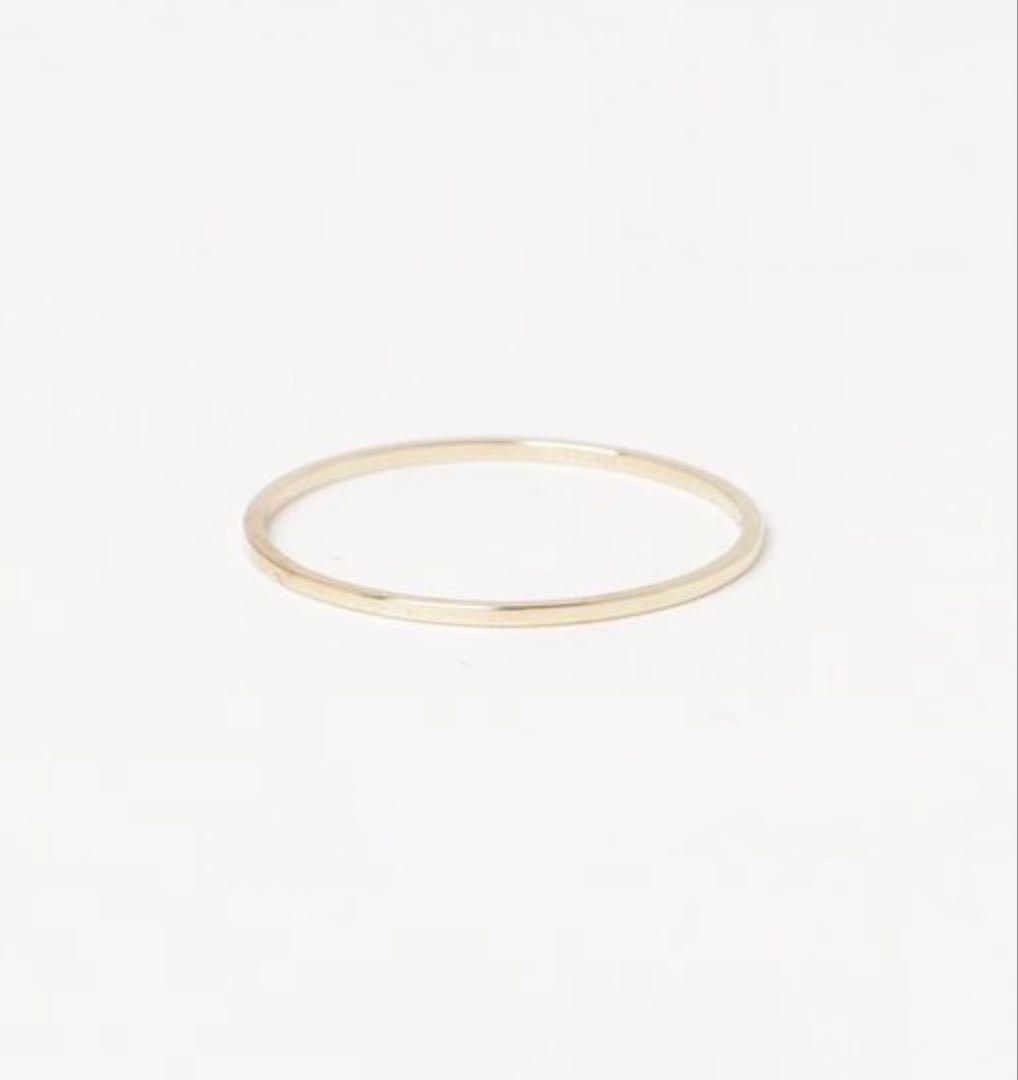 ete ワイヤーリング 7号 K10YG イエローゴールド 指輪 シンプル エテ