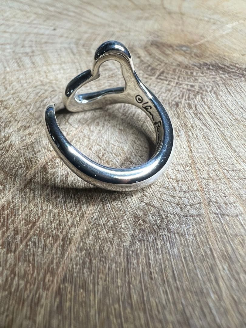 【美品】Tiffany&Co. ティファニー オープンハート リング 約12号