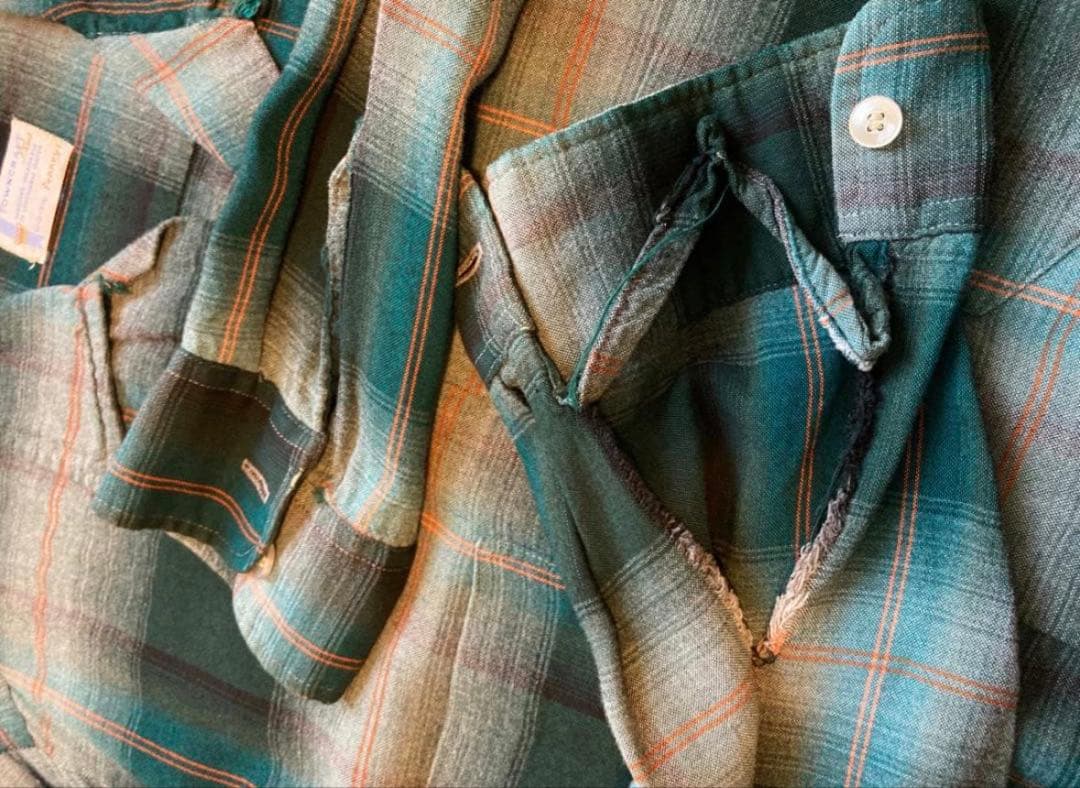 60s TOWNCRAFT オンブレシャツ M