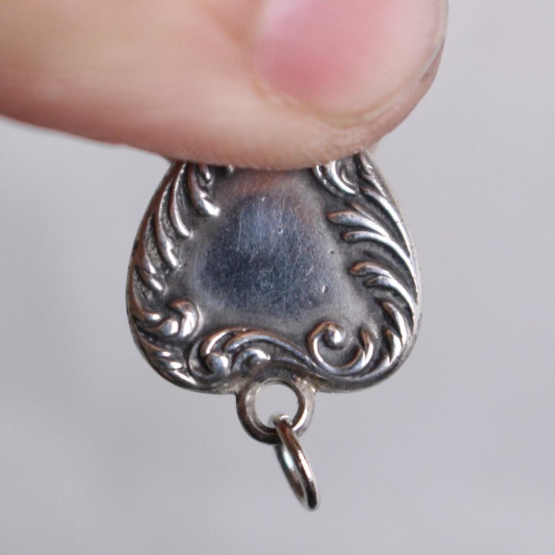 40s　スウィートハートジュエリー 　母　Mama　　チャーム 波　アールデコ