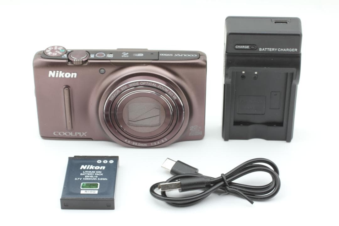Nikon COOLPIX S9500 ブラウン コンパクトデジタルカメラ