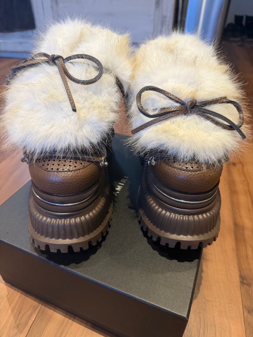 yelloLizi Platform Short Boots ブラウン