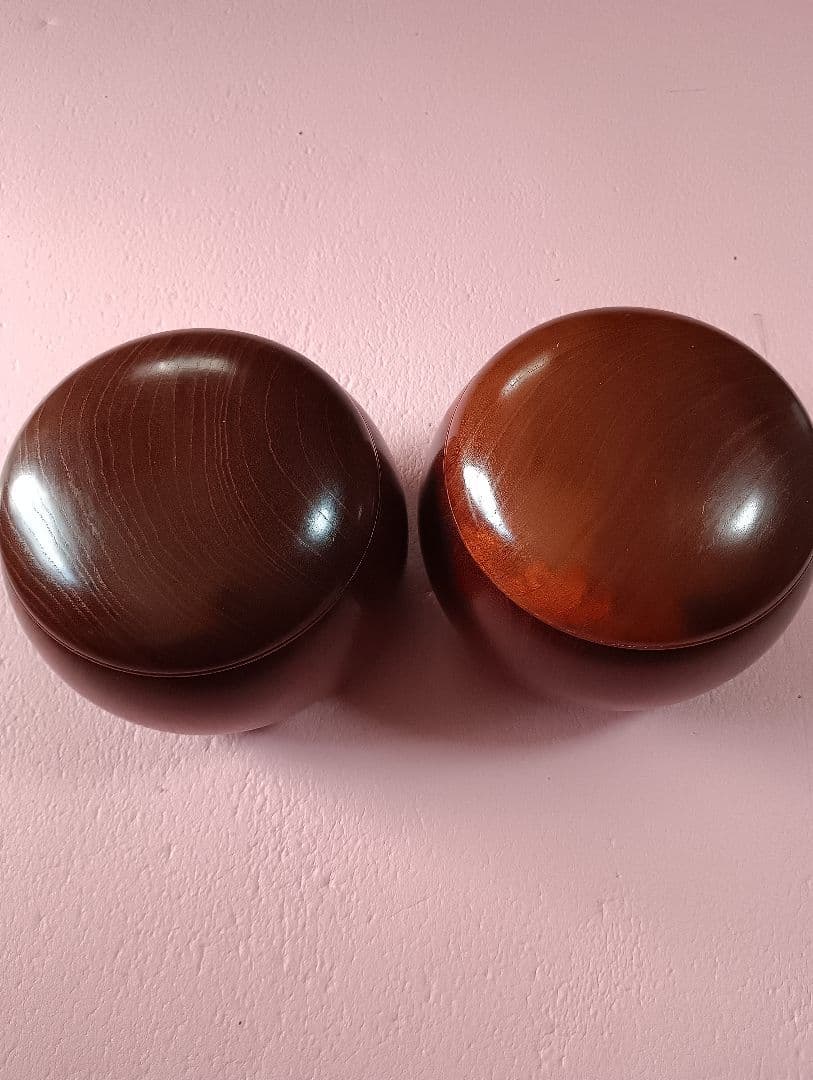 値下げ ! 囲碁石セット （蛤& 那智黒）島碁笥？入り