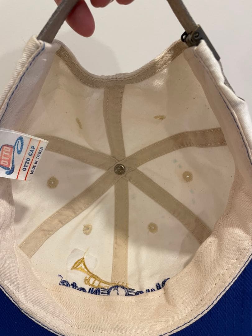 90s blue note 2トーンキャップ 刺繍ロゴキャップ スーベニア