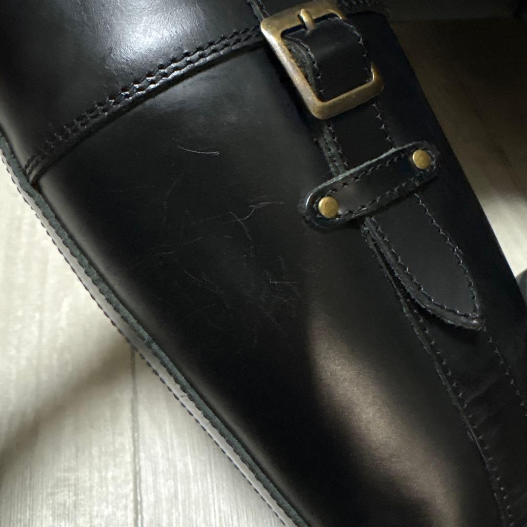 ワイルドウィング 厚底 ピーコック 本革 バイクブーツ