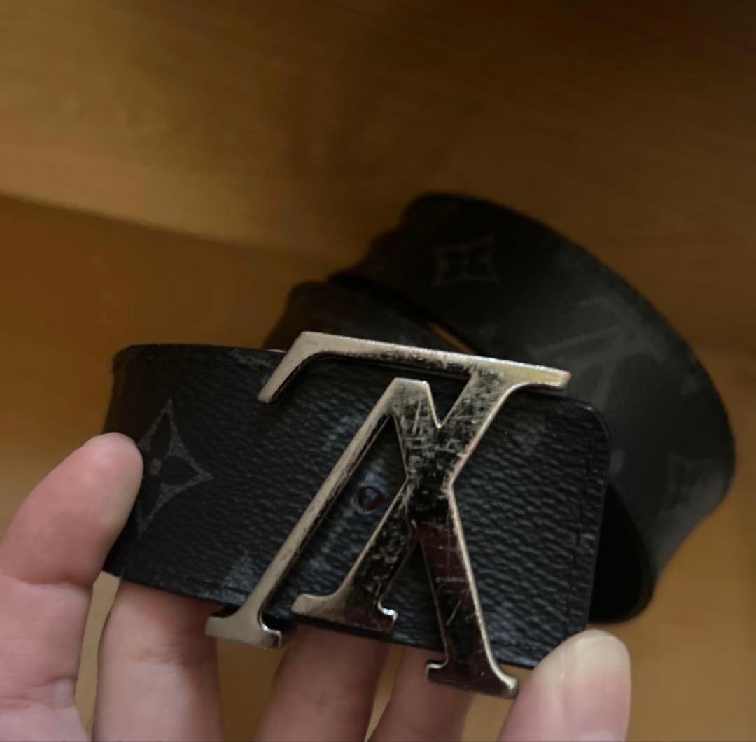 ルイヴィトン ブラックレザーベルト