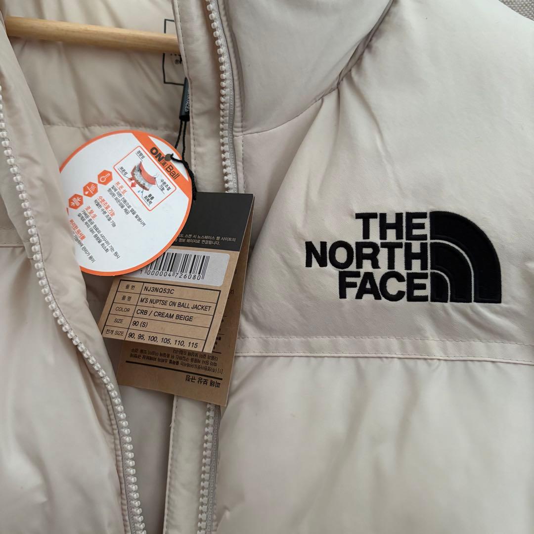 [ノースフェイス] ヌプシ　ダウンジャケット　ホワイト系S