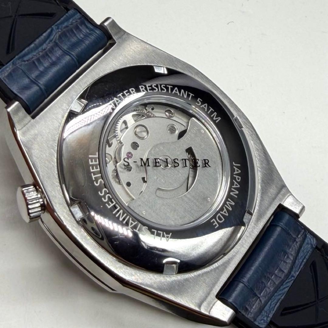 稼働★極美品★S-MEISTER エスマイスター 金沢銀箔時計　メンズ 自動巻き