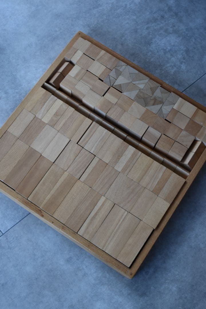 積み木　童具館 WAKU 無垢材　知育玩具