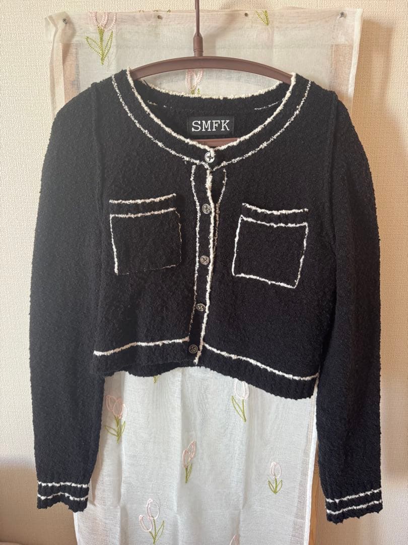 SMFK 黒 カーディガン&スカート&トップ　4点セット