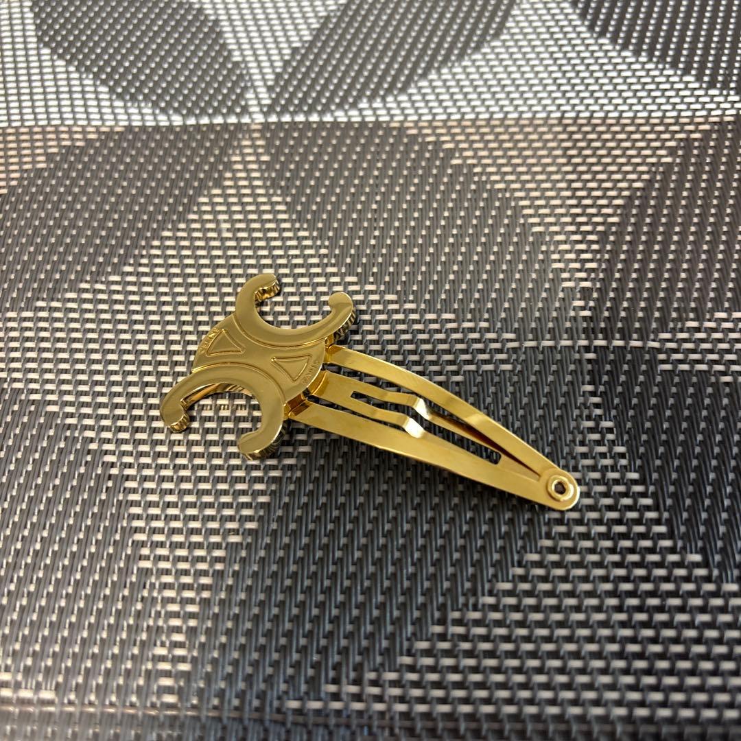 CELINE ゴールド ヘアクリップ