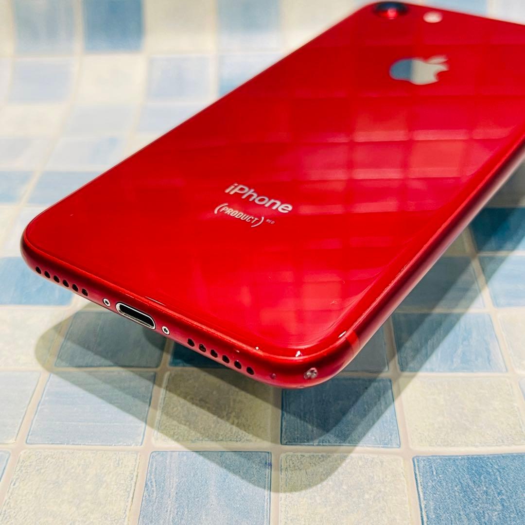 SIMフリー iPhone8 64GB レッド 電池良好