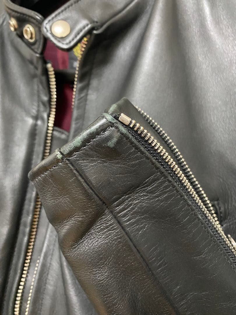 ベクハム【美品】schott シングルライダース サイズ36
