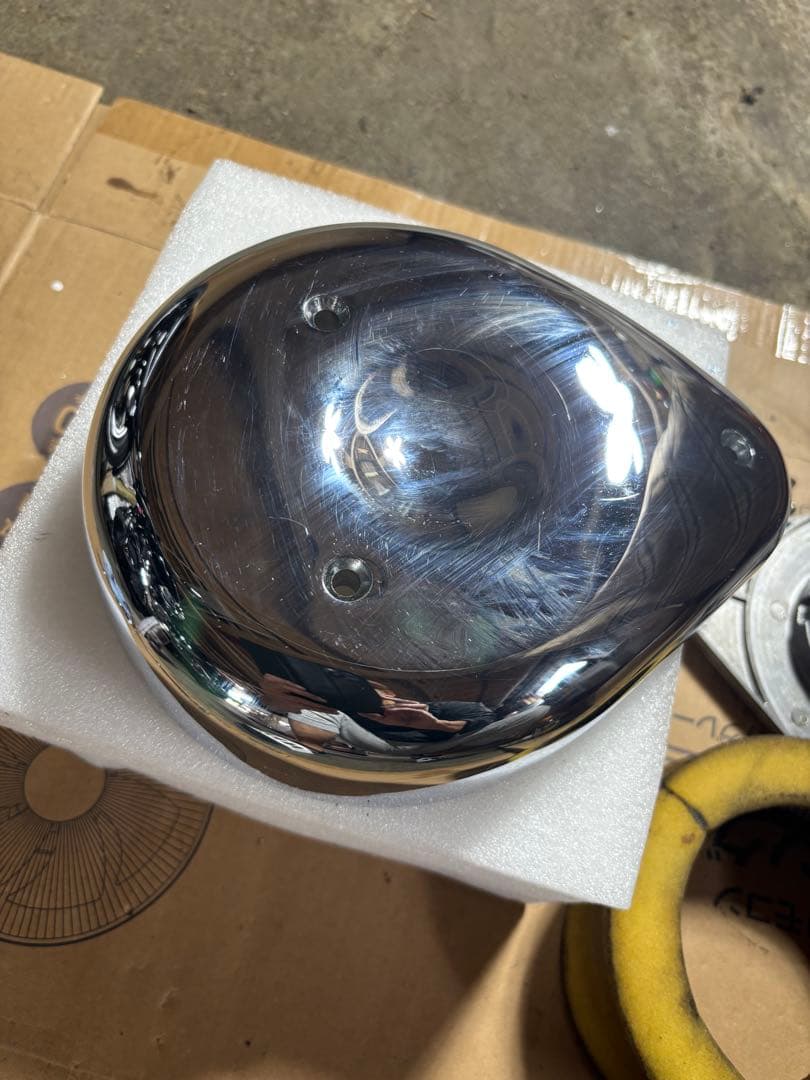 エアクリーナーカバー クロームメッキ ダイナFXDL2011年式に付けてました