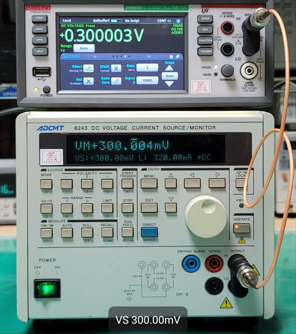 精度良 ADCMT 6243 DC VOLTAGE/CURRENT SOURCE
