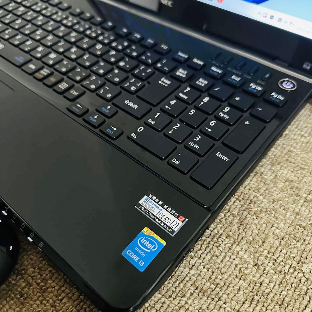 S147 NECノートパソコンSSD高速 WEBカメラWindows11オフィス