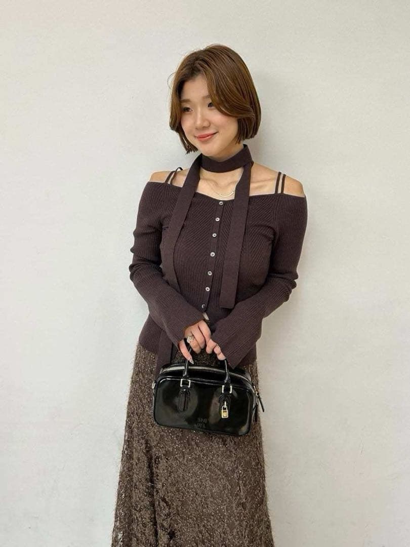 新品　スナイデル♡タイ付きニットプルオーバー