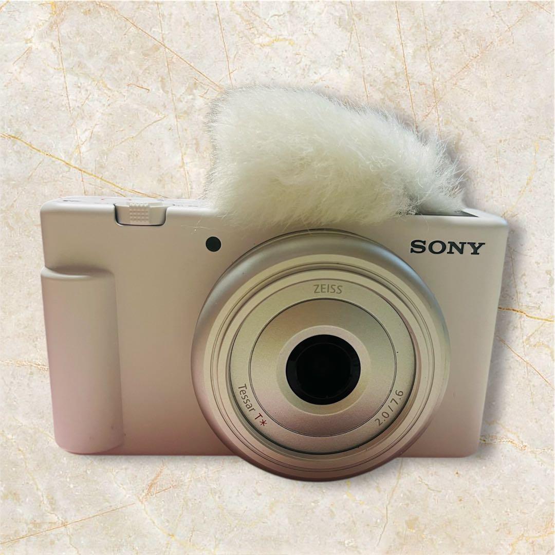 【極美品】SONY デジタルカメラ ホワイト　ZV-1F