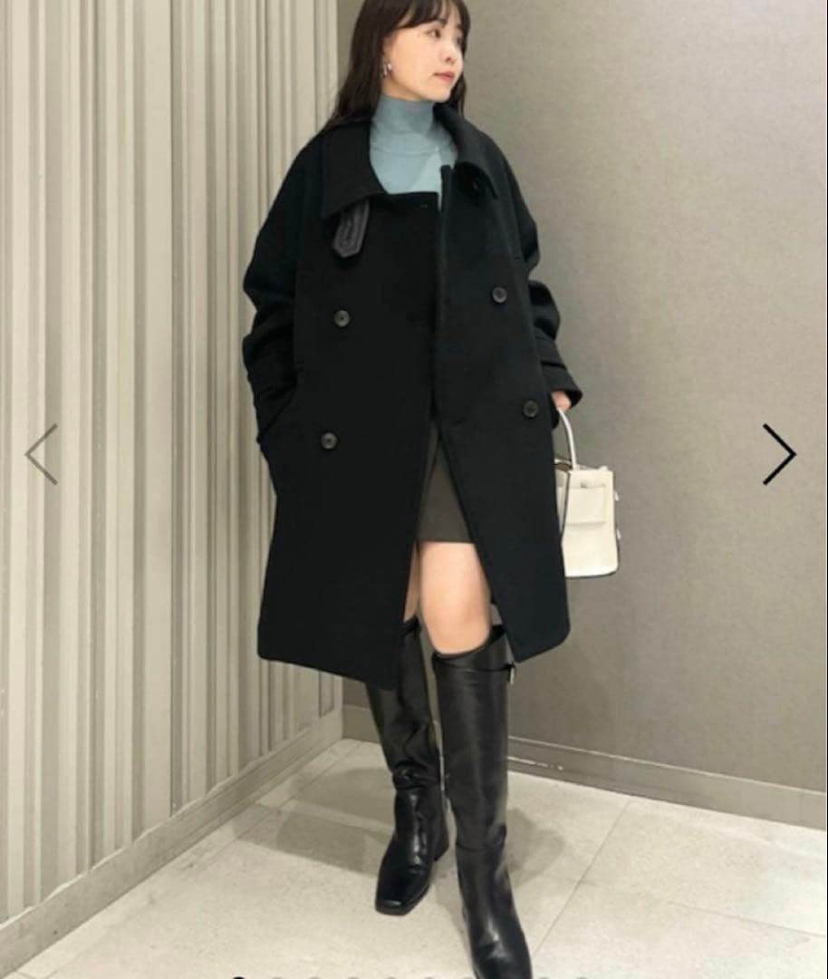 FRAY I.D バルマカンハーフコート ブラック