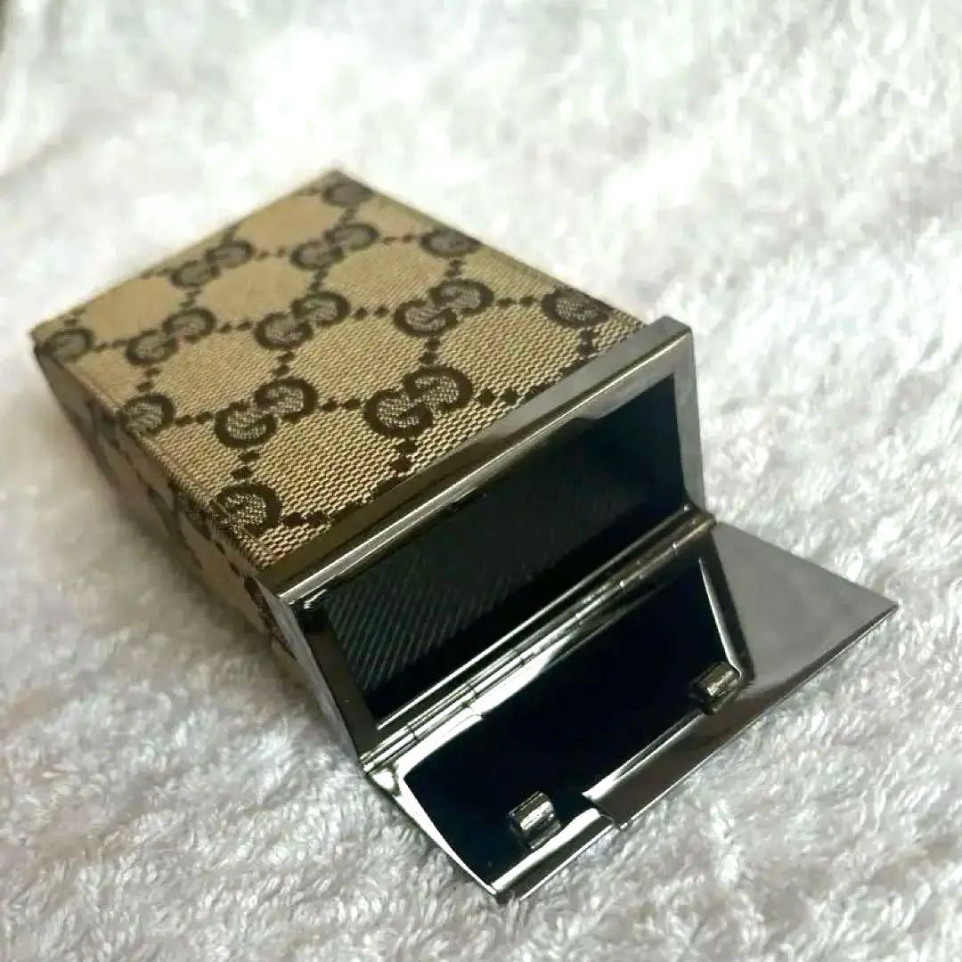 入手困難　グッチ GGキャンバス シガレットケース 廃盤 レア ブラウン