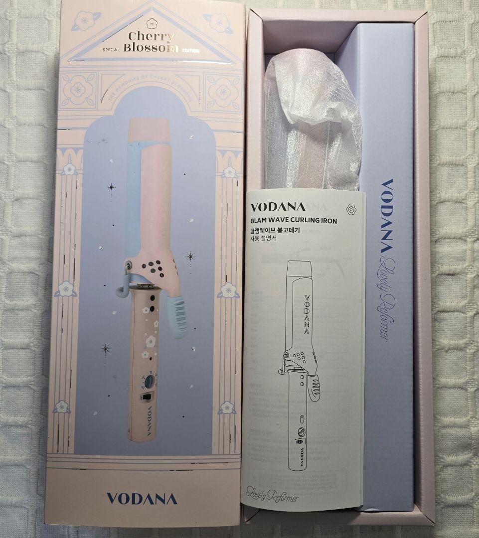VODANA グラムウェーブカールアイロン 40mm チェリーブロッサム