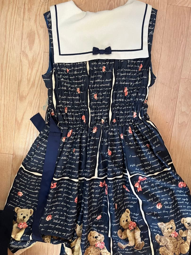 イノセントワールド　テディベアジャンパースカート　セーラー襟