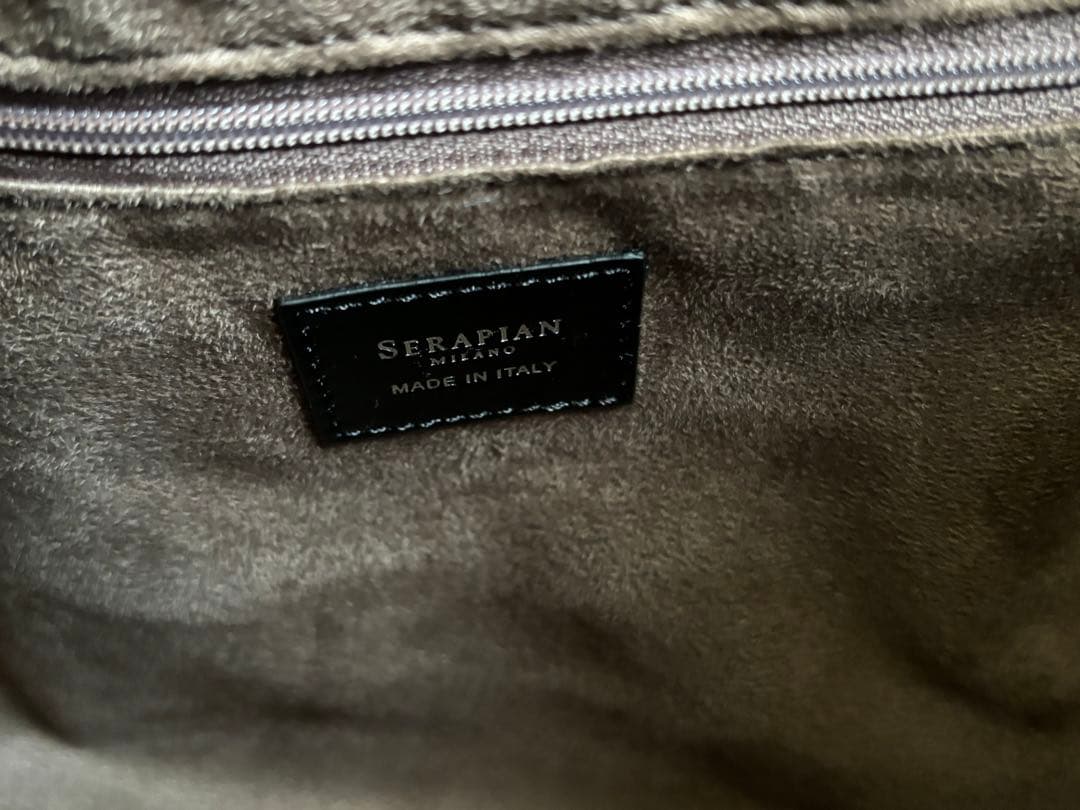 Serapian ブラック トートバッグ