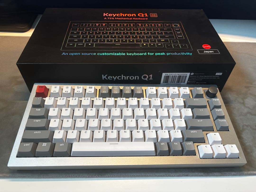 Keychron Q1 V2 US配列 Gateron G Pro 青軸