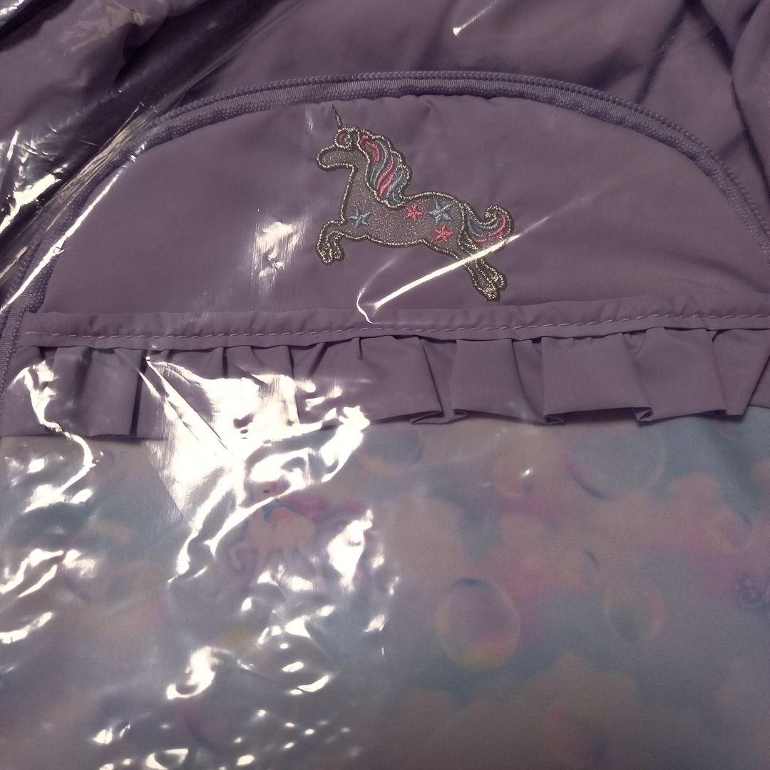 メゾピアノ　シャボン玉ユニコーン柄ナイロンリュック(大)