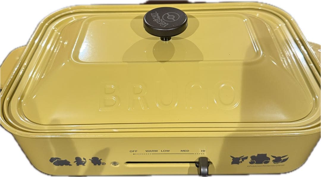 BRUNO ポケモン ホットプレート イエロー