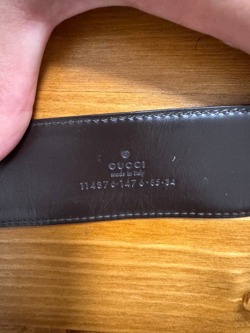 GUCCI GGキャンバス ベルト