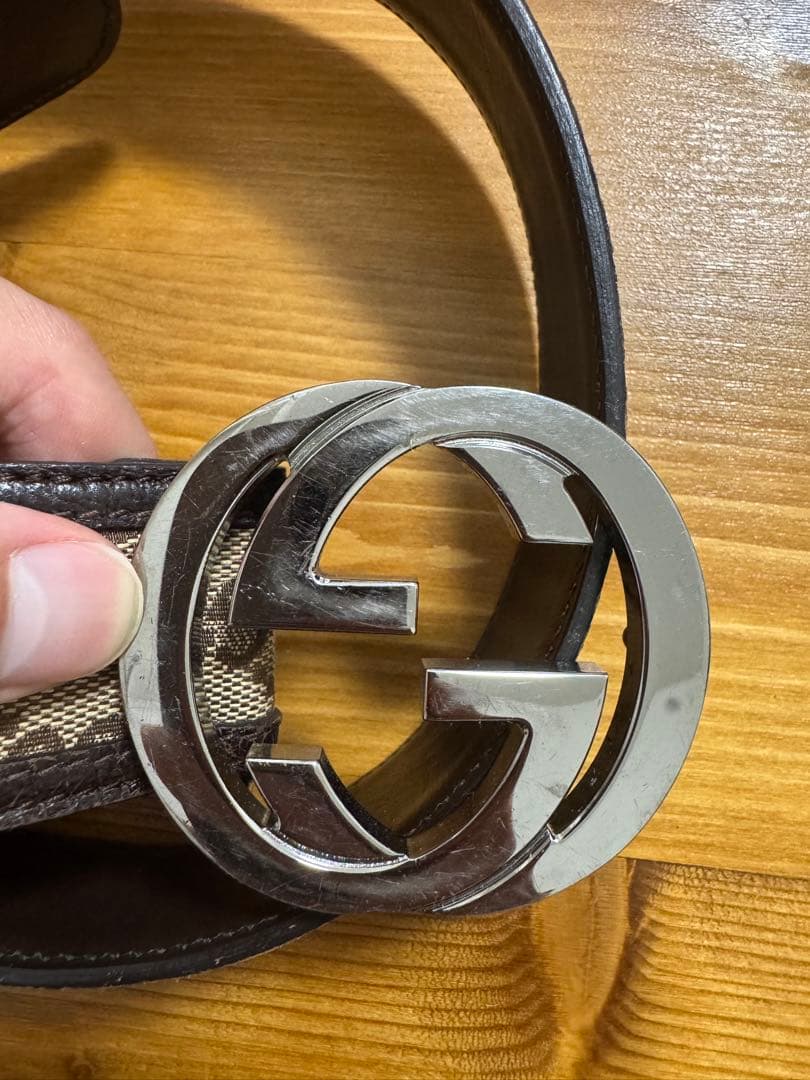 GUCCI GGキャンバス ベルト