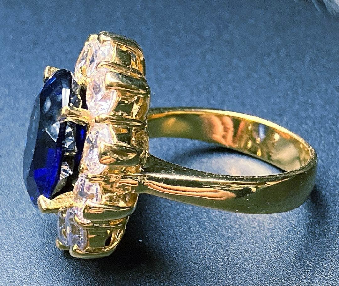 えりこスリランカ産ロイヤルブルーサファイア9.10ct SV925 指輪