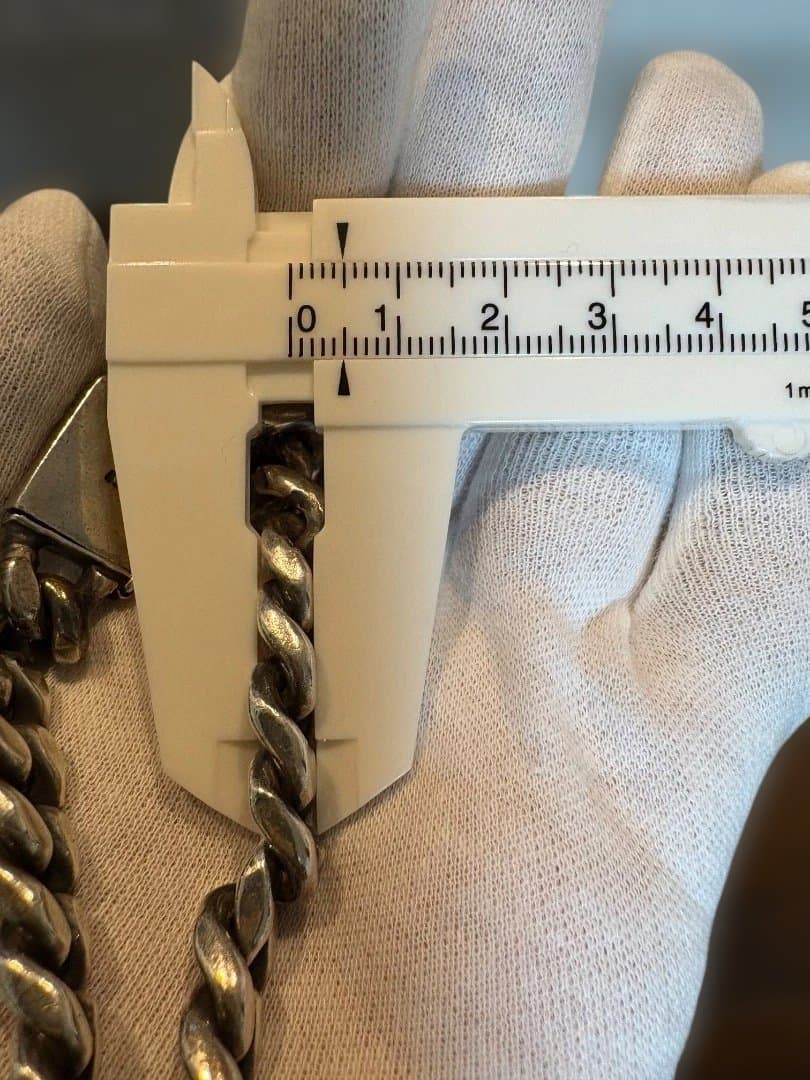 シルバー ツイストチェーン ブレスレット 約20cm