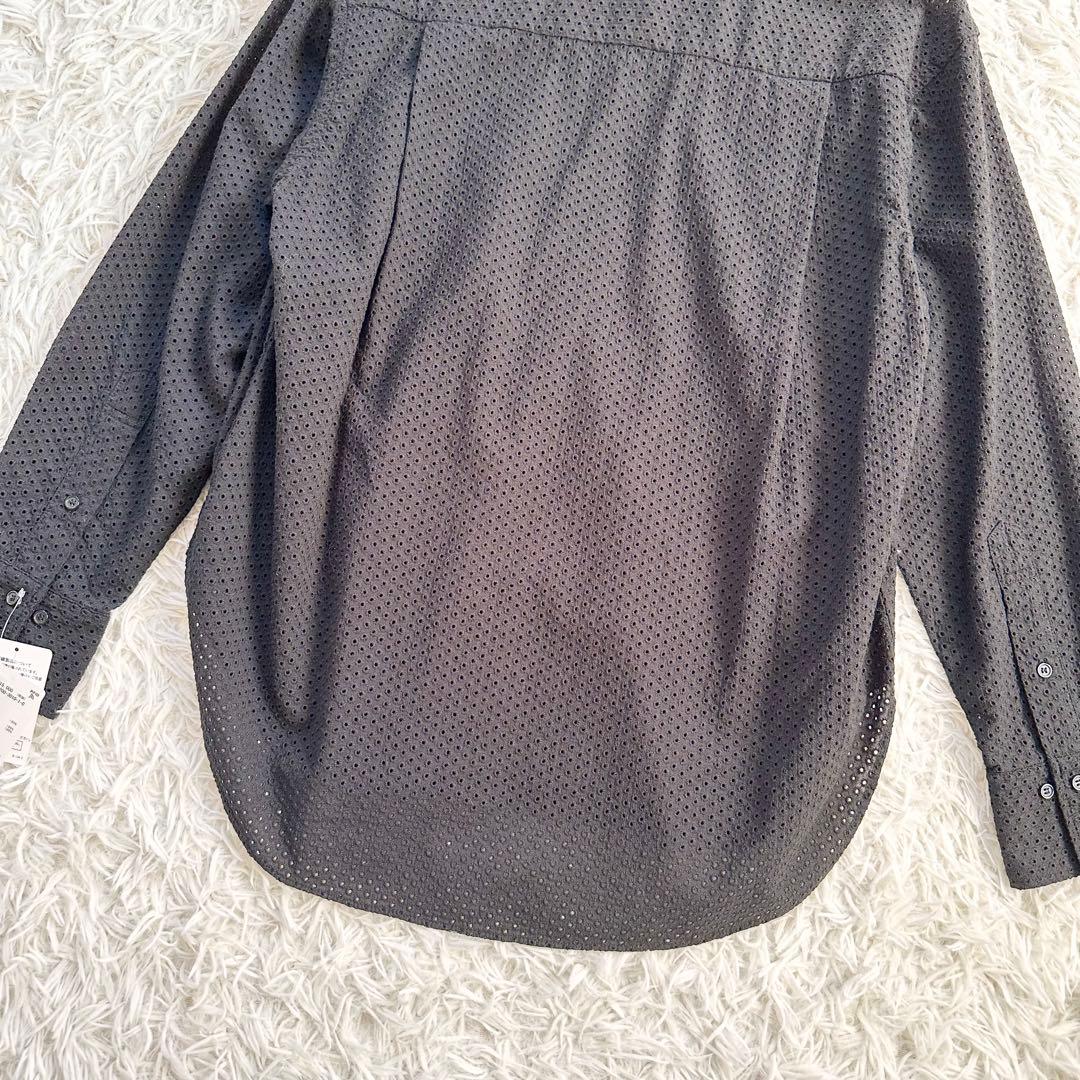 【タグ付き♡未使用】スピックアンドスパン　カットワークスモールドットルーズシャツ