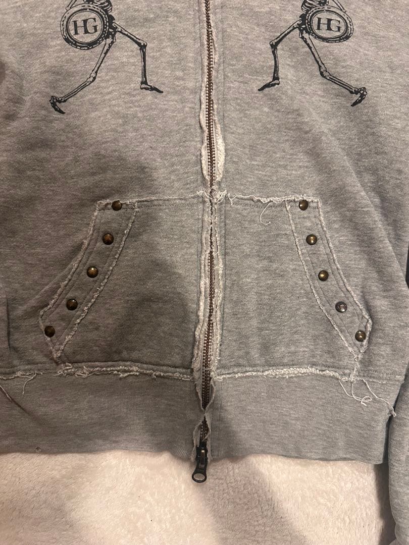 Hysteric Glamour スケルトンパーカー グレー