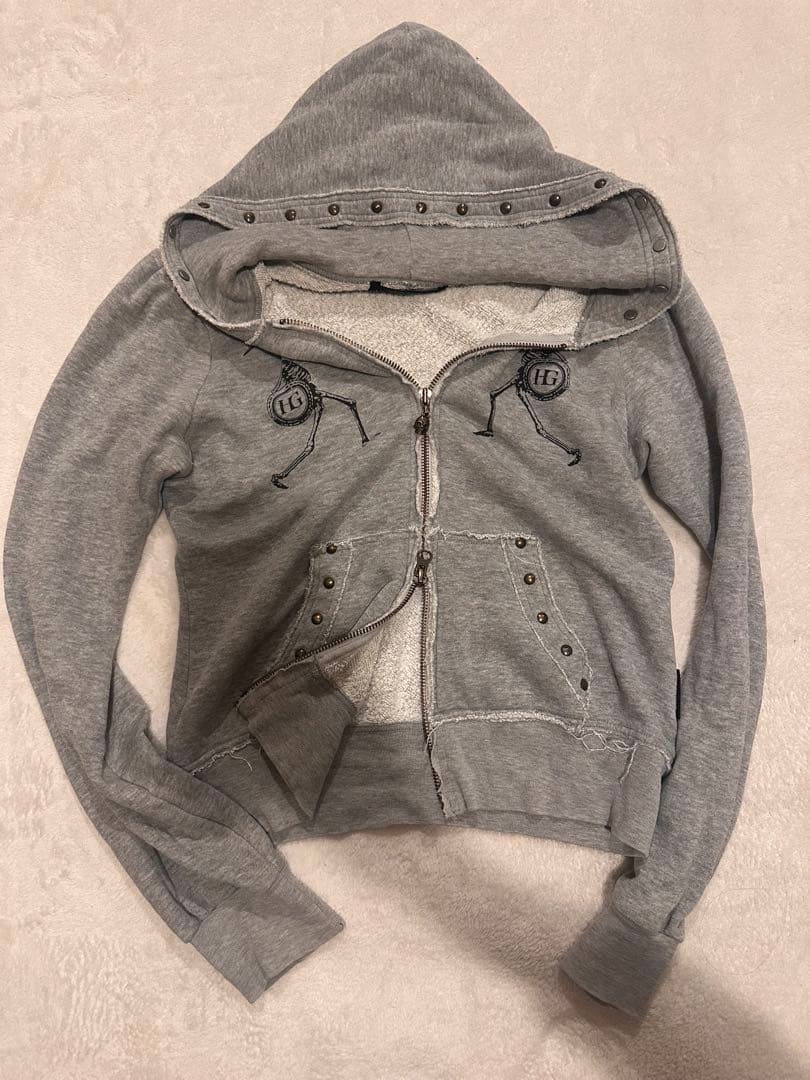Hysteric Glamour スケルトンパーカー グレー