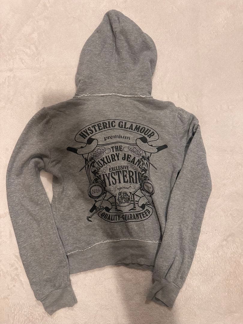 Hysteric Glamour スケルトンパーカー グレー