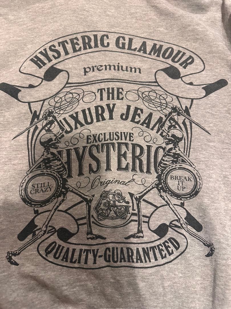 Hysteric Glamour スケルトンパーカー グレー