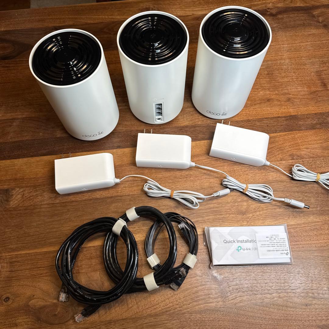 TP-Link Deco XE75 Wi-Fi 6E メッシュルーター 3台