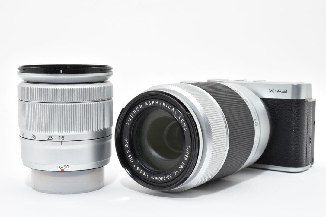 美品 フジフィルム FUJIFILM X-A2 ダブルレンズキット 1498