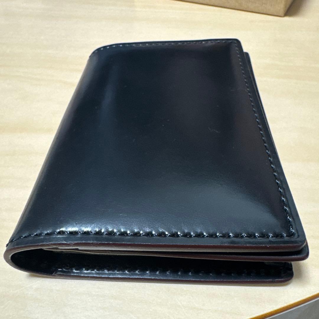 【未使用品】 GANZO SHELL CORDOVAN 2 名刺入れ ブラック