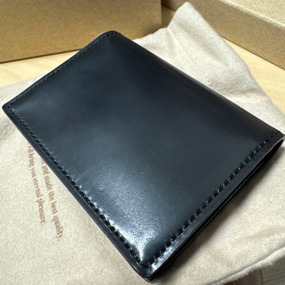 【未使用品】 GANZO SHELL CORDOVAN 2 名刺入れ ブラック