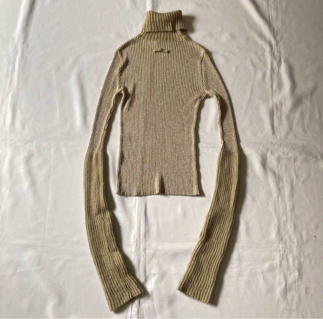 【美品】jean paul gaultier ラメニット　袖ロング　値下げ対応⭕️