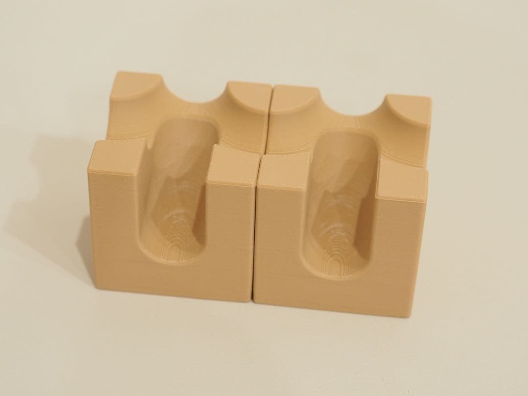 【りんご】マグキューブ 磁石内蔵型 ビー玉転がし ライトブラウン