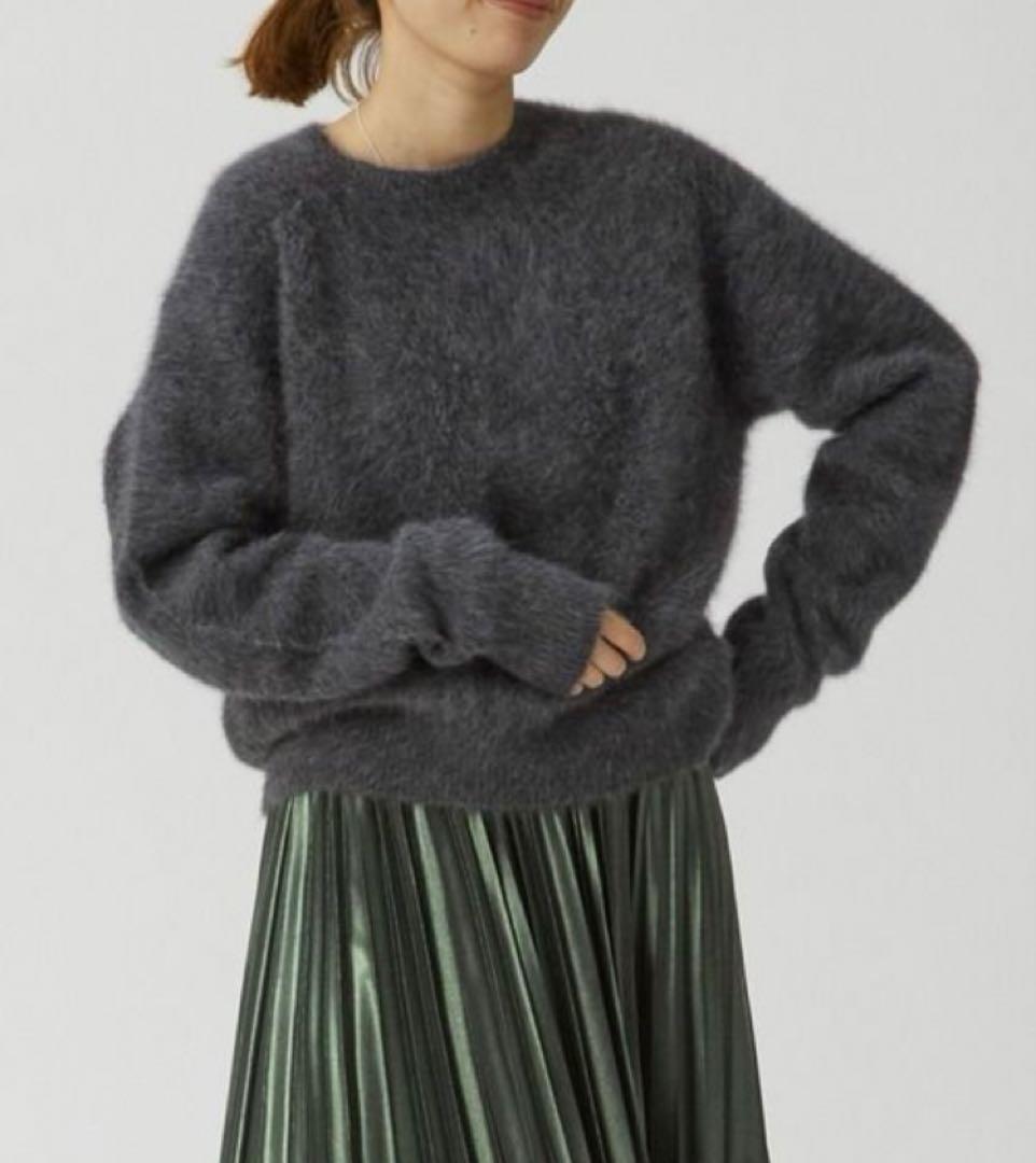 プルミエアロンディスモン FOXアルパカクルーネックニット　2024AW