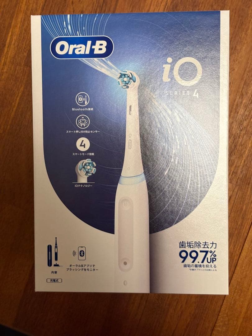 【新品未開封】電動歯ブラシ ブラウンOral-B iO4クワイトホワイト