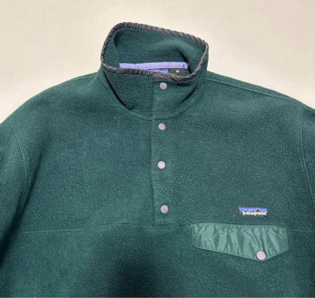 阿*部様 patagonia シンチラスナップt グリーン Mフリースパタゴニア