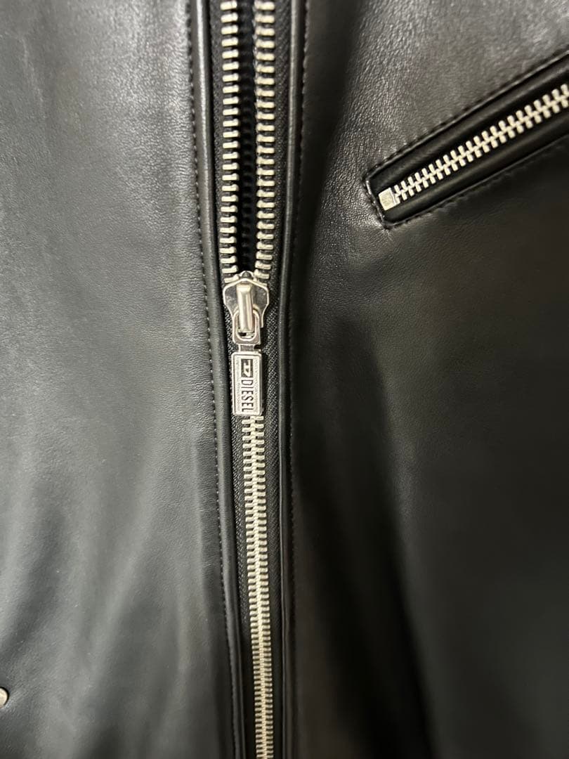 DIESEL シングルライダースジャケット ラムレザー