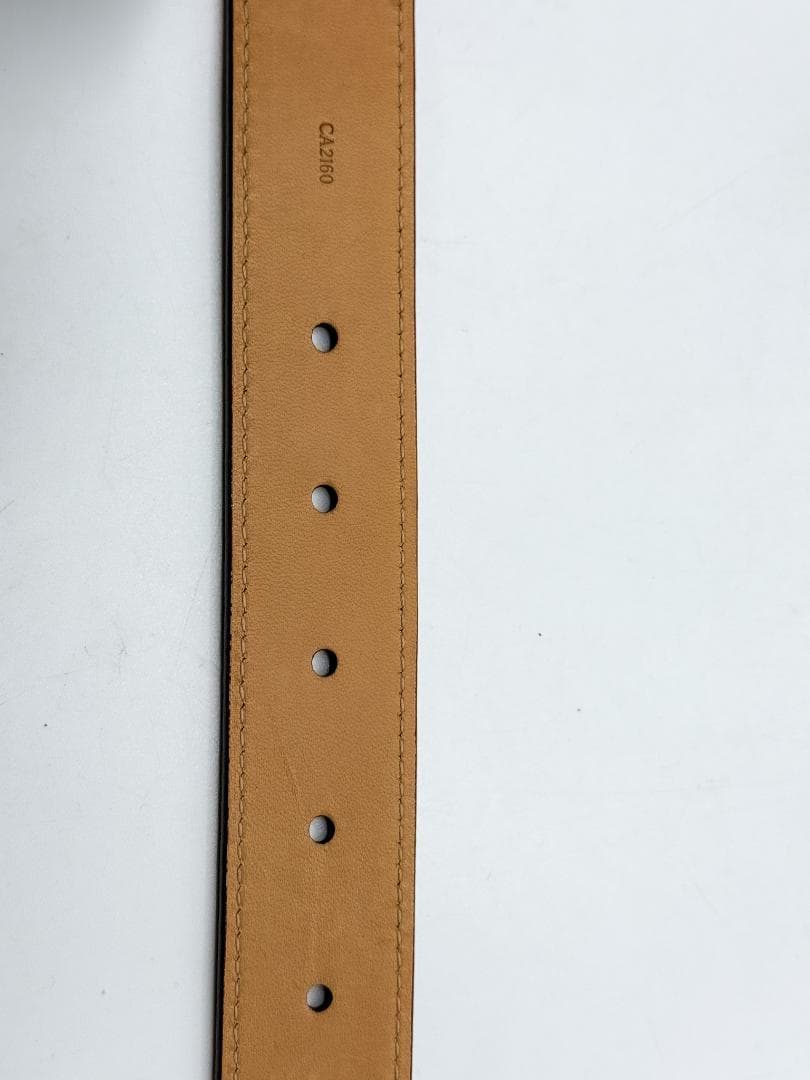 ルイ・ヴィトン LVロゴ ゴールドバックル ベルト M6878 レディース